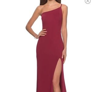 One-Shoulder Jersey Gown